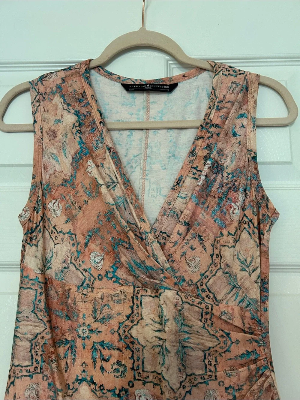 Peruvian Connection Halcyon Dress in Blush